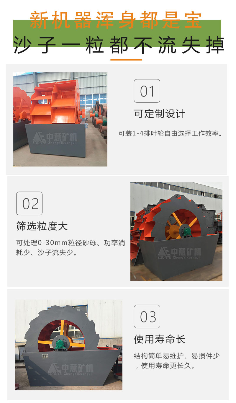 輪斗洗砂機(jī)優(yōu)勢(shì)