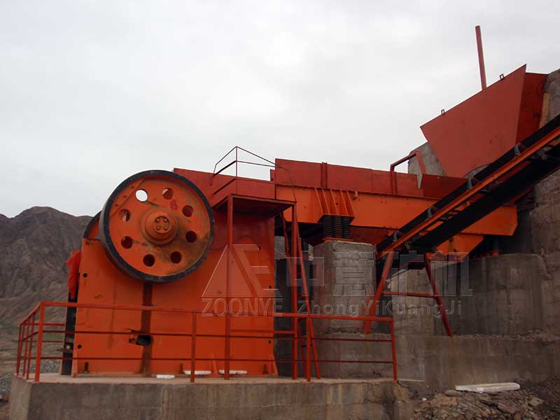 陜西石料生產(chǎn)線現(xiàn)場(chǎng)