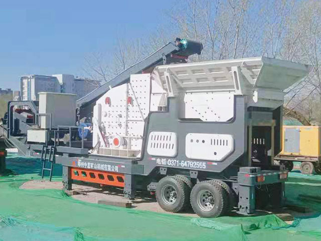 北京大興流動(dòng)式建筑垃圾處理生產(chǎn)線效果頗好