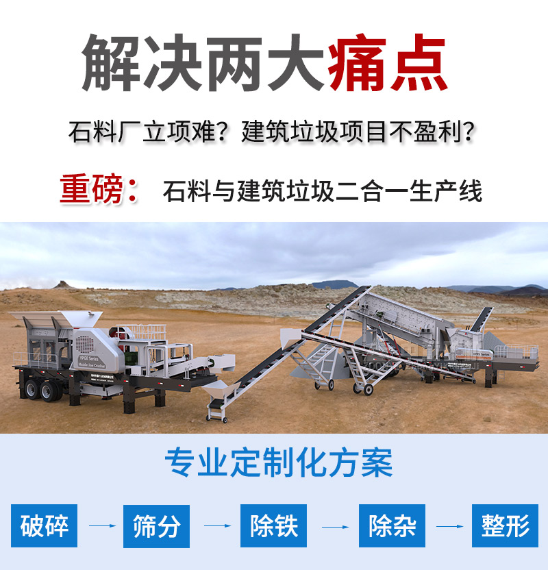 移動(dòng)式破碎站實(shí)現(xiàn)建筑廢料就地資源化