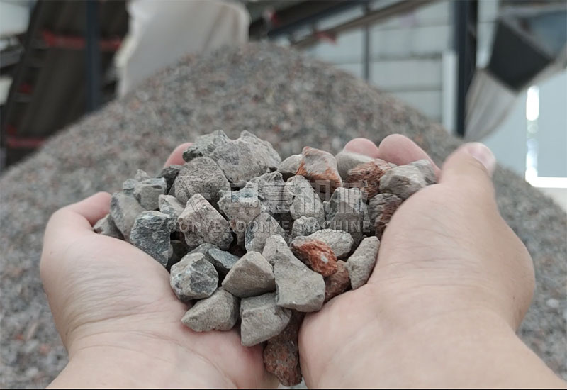 破碎后的建筑骨料 破碎后的建筑骨料