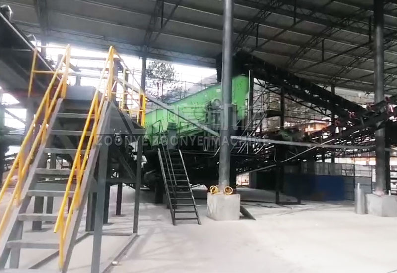 裝修垃圾處理生產(chǎn)線(xiàn)現(xiàn)場(chǎng)-棒條弛張篩 裝修垃圾處理生產(chǎn)線(xiàn)現(xiàn)場(chǎng)-棒條弛張篩